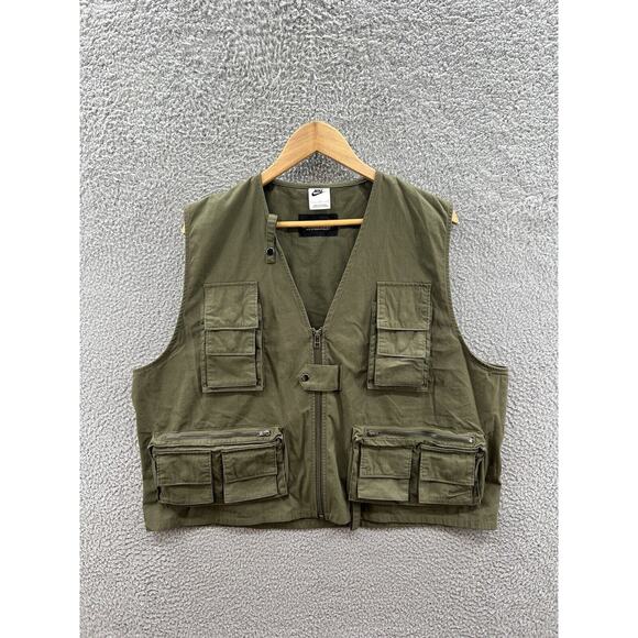 Nike Life Utility Vest Men's FN3214-325 Sesame Size Large